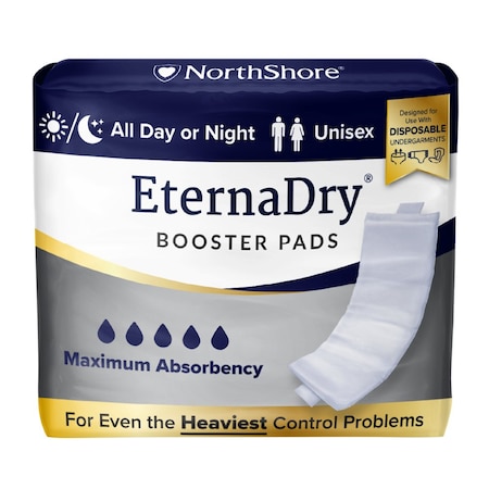 Northshore EternaDry Booster Pads Diaper Doublers, Medium, 5x14", 120PK 1507
